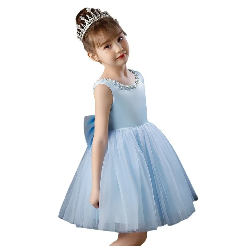 Princess Flower Girl Dress Childrens Wedding Party Performance Skirt Spring Host Piano Dress