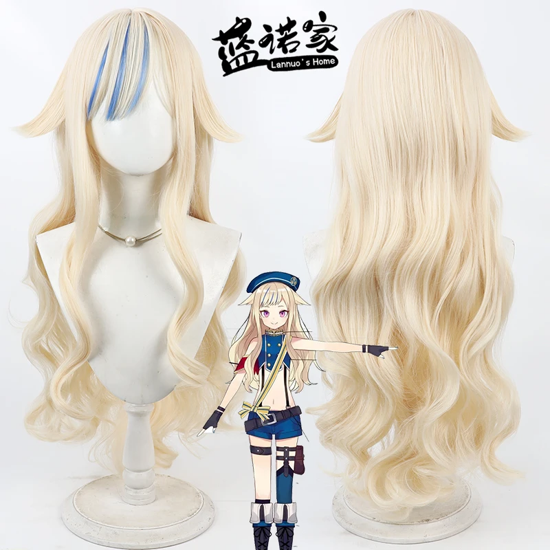 

Virtual YouTubers Hina Suzuki Cos Cosplay Wig Halloween Carnival Party Prop Synthetic Hair Heat Resistant Fiber + Wig Cap