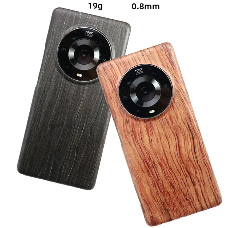 Real wood Ultra Slim Back Case For Honor Magic 3 4 Pro Ultimate Wooden Bamboo Rosewood Hard Luxury Cover