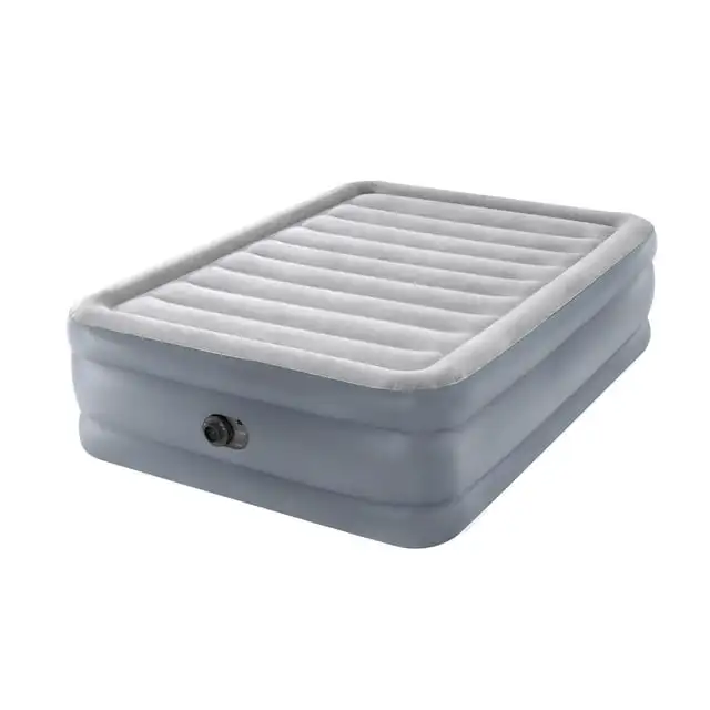 

Intex 20" Queen Dura-Beam Deluxe Raised Air Bed Mattress with Built-In Pump