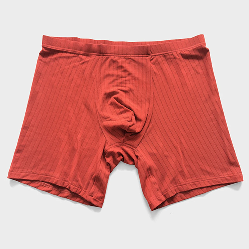 Men Modal Underwear Long Lenth Contton Panties Middle Waist Pouch Ultra-soft Elasticity Briefs Solid Shorts Lingerie