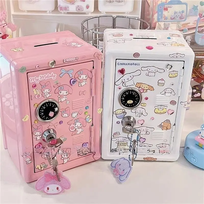 

Kawaii Cinnamoroll My Melody PomPomPurin Pochacco Hello Kitty Sanrio детская милая копилка сейф подарок для детей