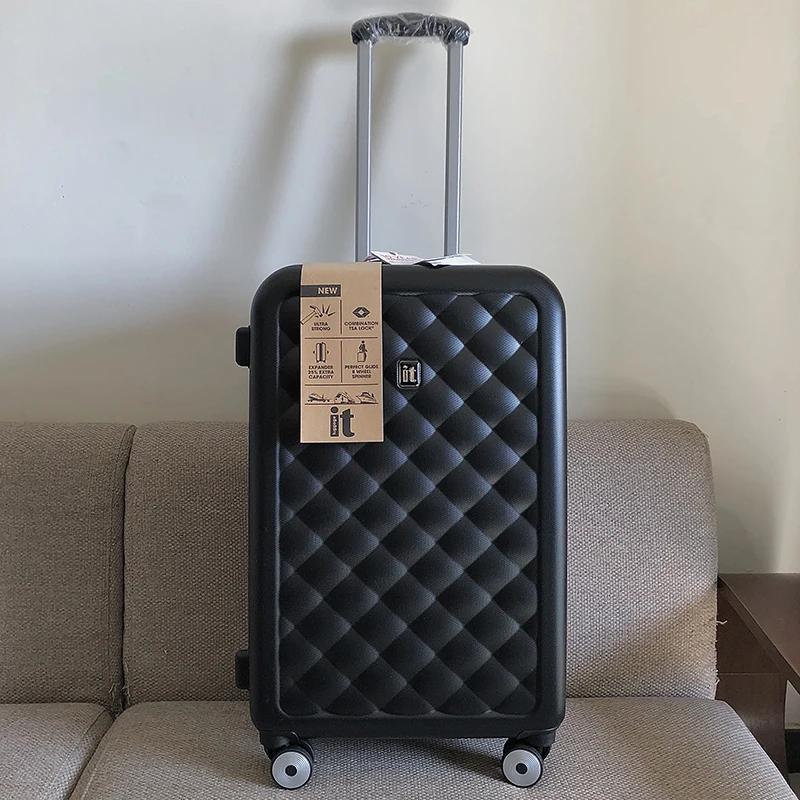 Equipaje de viaje de marca de moda del Reino Unido ins spinner de lujo maleta con ruedas de mano nuevo estilo cubierta de carrito de viaje 20/24/28 pulgadas