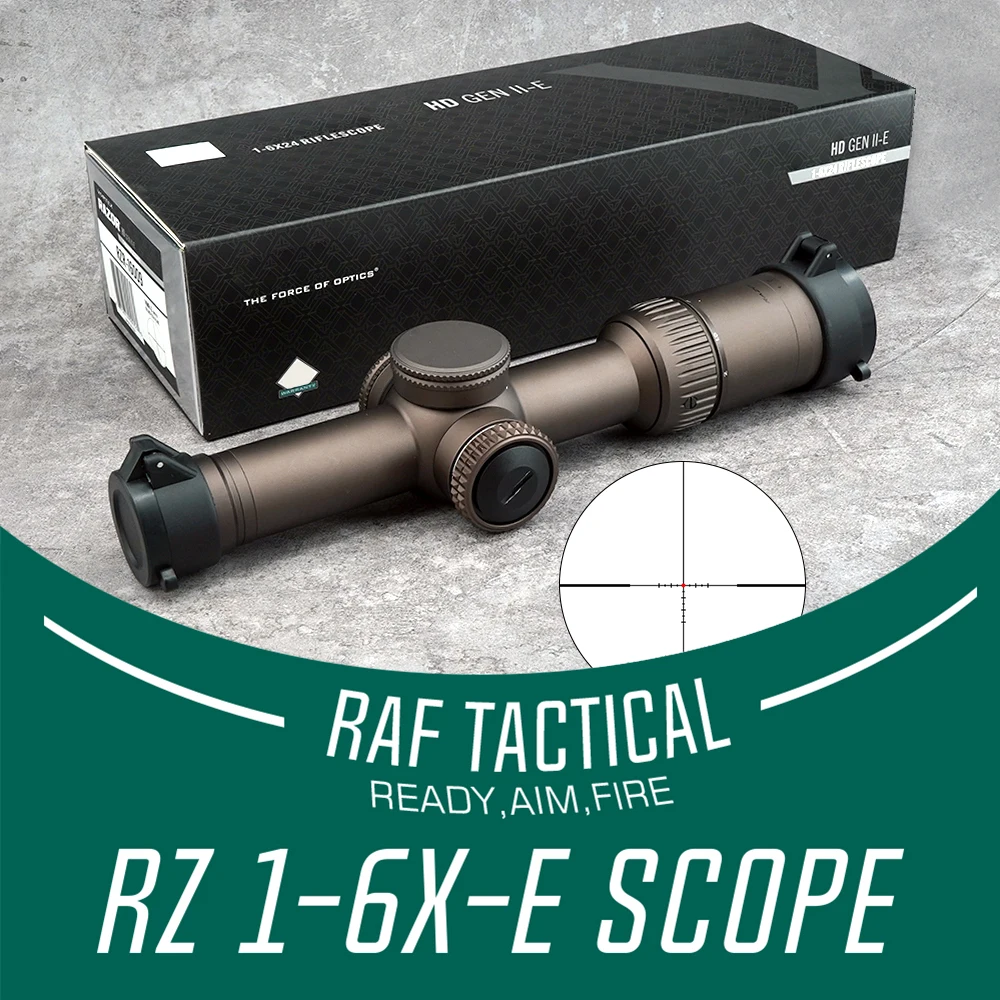 New RZ HD GEN II 1-6x24 SFP LPVO Riflescope Classis Speed Scope w/Original Packing Box Free Gift Optical Wrap Sticker 2024Ver.