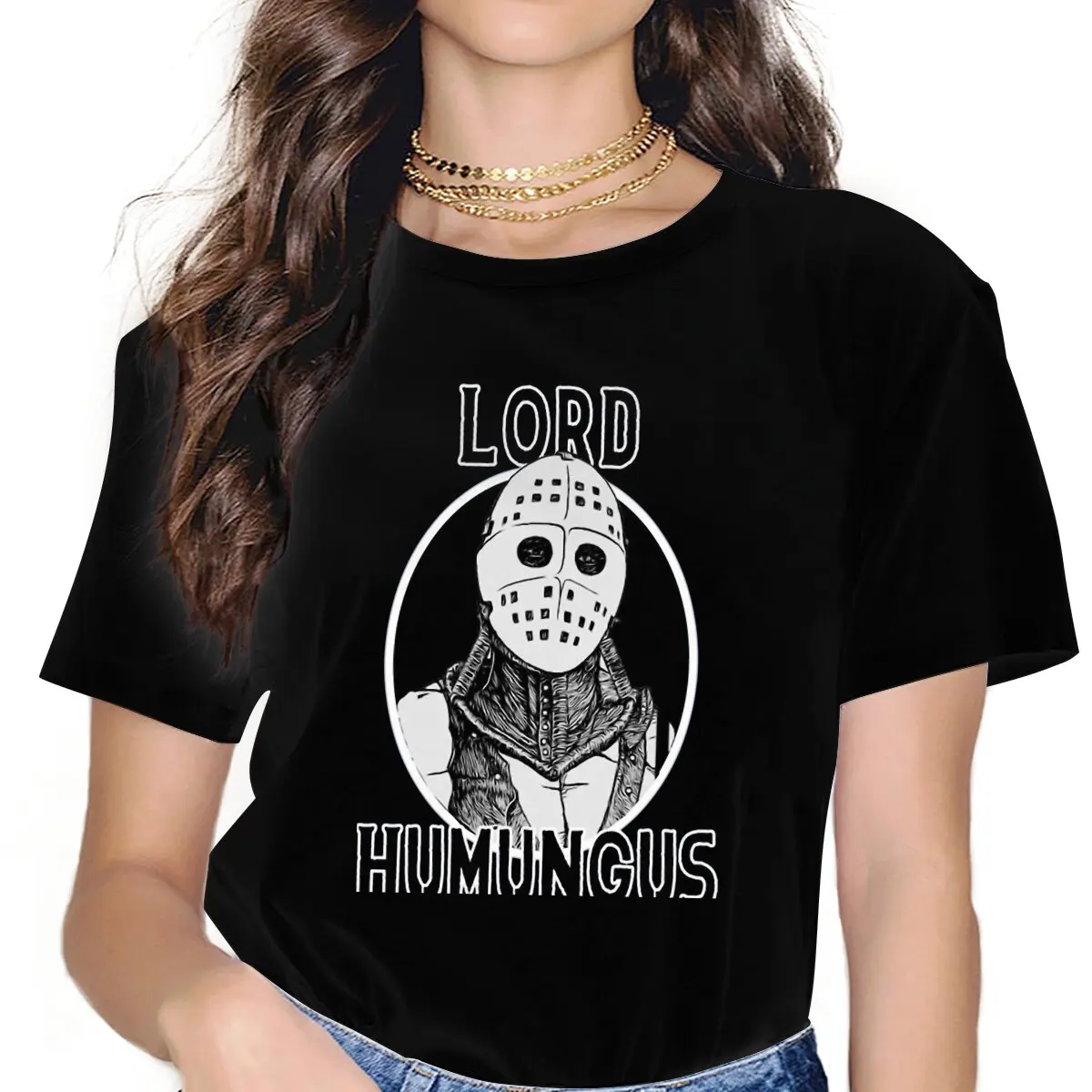 Lord Humungus Women's T Shirt Mad Max Rockatansky Benno Swaisey Film Vintage Tee Shirt Short Sleeve Round Collar T-Shirt