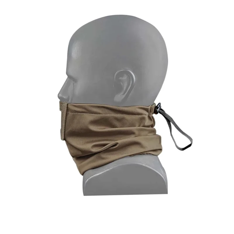 Outdoor sunscreen silicone elastic adjustable scarf