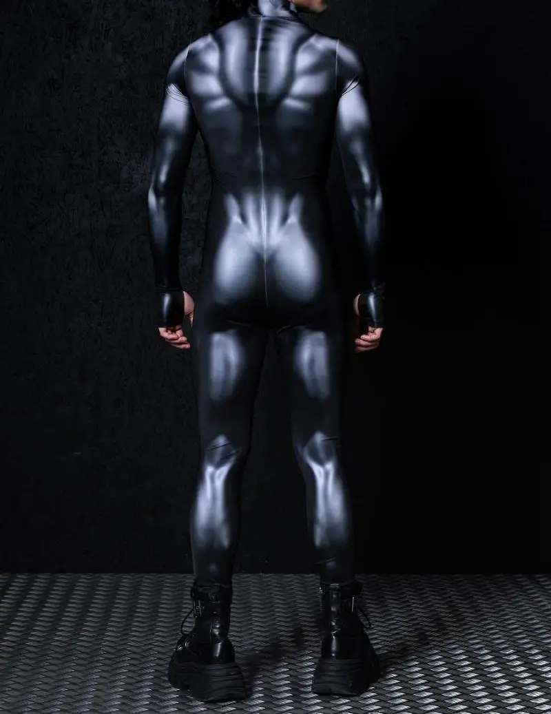Halloween-Party-Performance-Roboter-Jumpsuit Weltraum-Soldaten-Kostüm Tech-Soldaten-Strampler Rollenspiel Universum-Kampf-Bodysuit 2026 – Detail 10