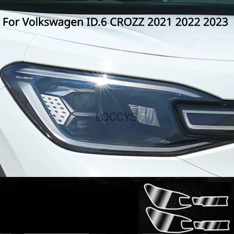 

For Volkswagen ID.4 ID.6 CROZZ 2021 2022 2023 Car Exterior Headlight TPU Protective Film Anti-scratch Repair Accessories