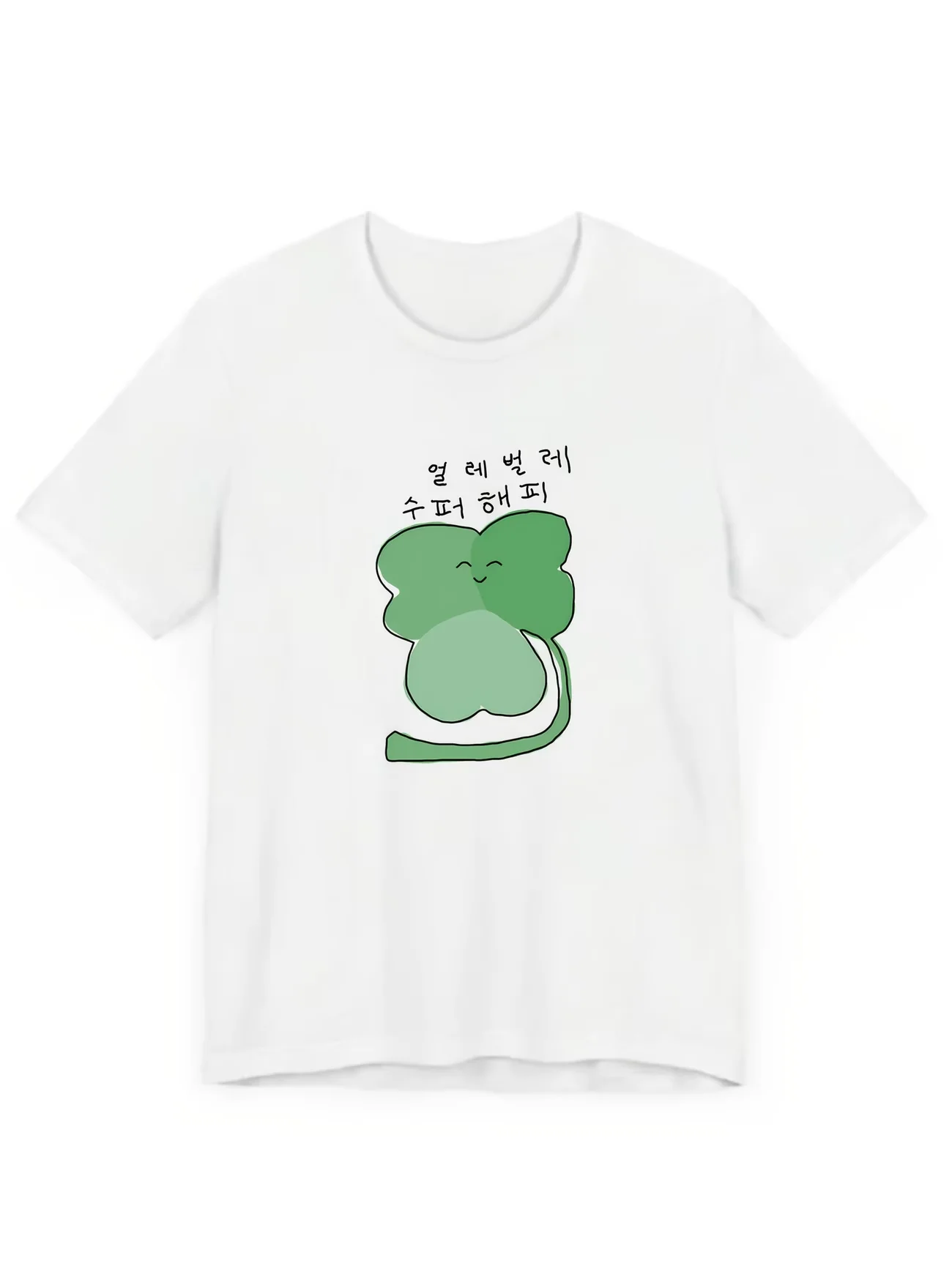 Lucky Clover Graphic T Shirt Women Men Summer Casual Short Sleeve Crew Neck Loose Tee Korean Letter Print Harajuku Kawaii Top