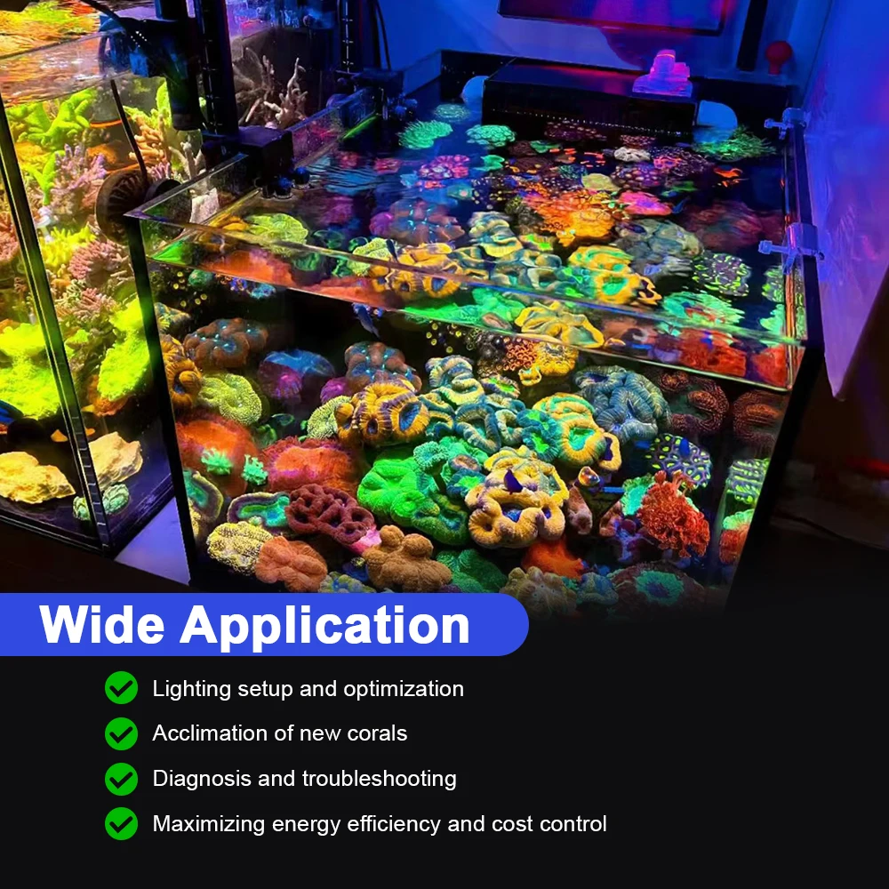 Marine Aquarium Par Meter - Compteur PAR quantique étanche IP68 avec
