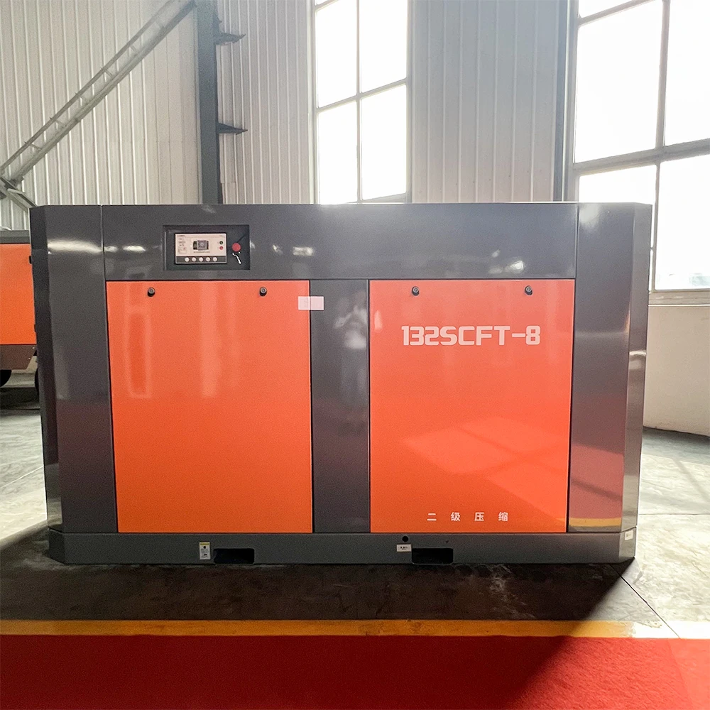 132SCFT-8 8bar 132KW Electric Air Compressor Truck Mounted Rotary Screw Air Machine For Sale