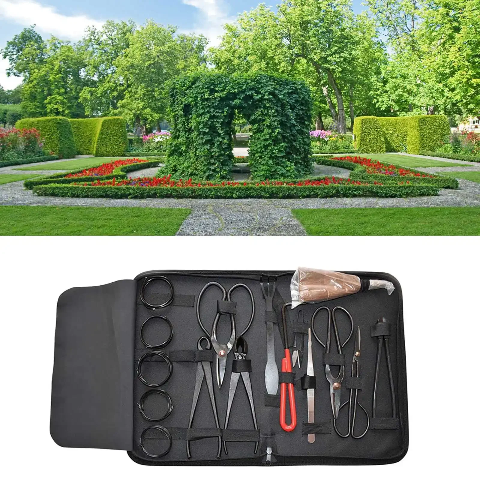16pcs Bonsai Tools Cutter Scissors Potted Shears Tools Pruning Set Pruning Shears Gardening Shears Hardware Tools Home Gardening