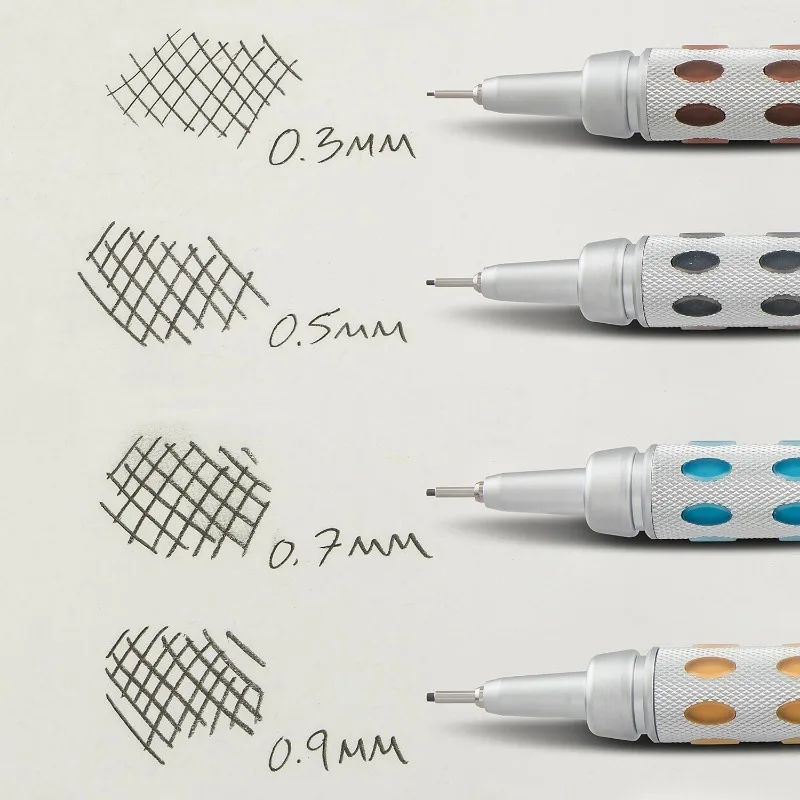 Pentel Graph Gear 1000 Mechanical Drafting Pencil With Eraser Metal Body 1pc Automatic Pencil Japanese 0.5 mm 0.3 mm 0.7 0.9 mm image 4