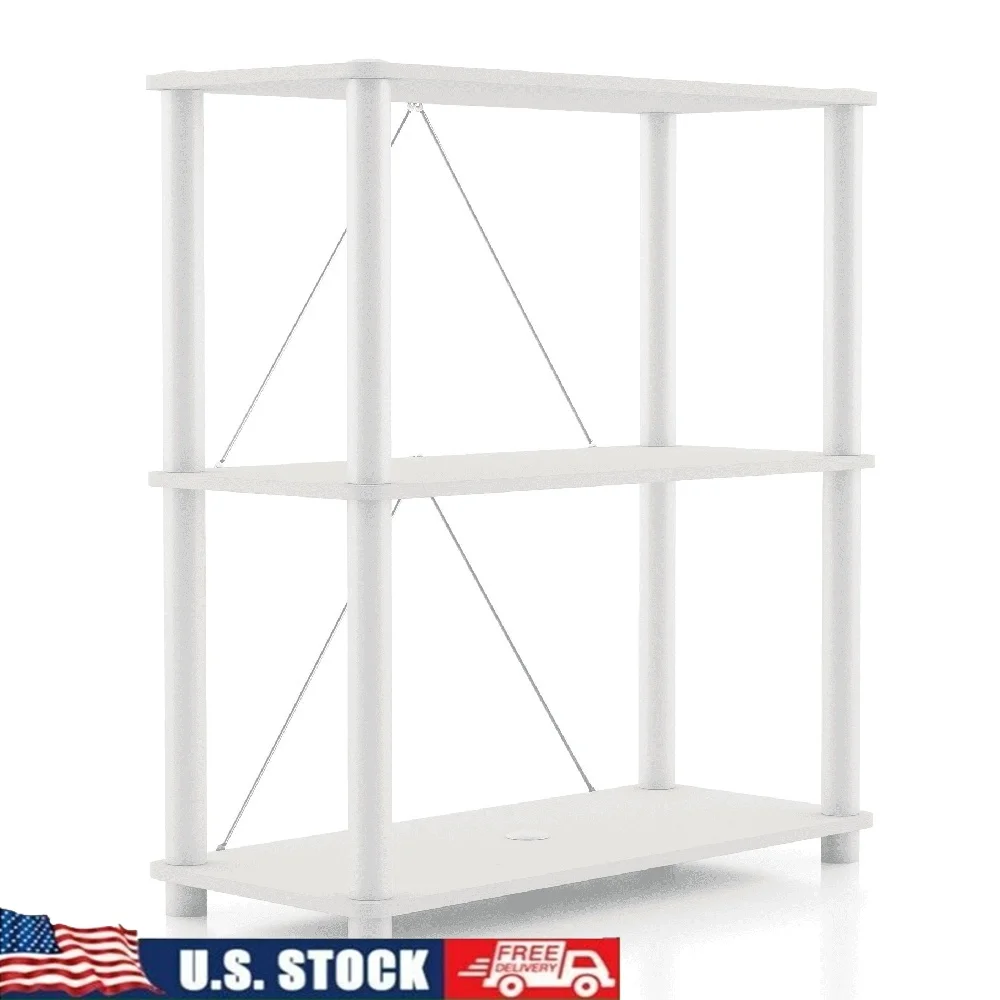 

Открытая витрина, книжный шкаф, 3-уровневое решение для хранения, современный дизайн, гостиная, офис, простая сборка, 11x11 кубиков