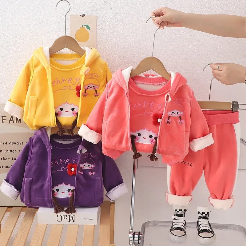 set-da-bambina-in-pile-invernale-3-pezzi-gilet-con-cappuccio-felpe-pantaloni-addensati-vestito-caldo-per-bambino-simpatico-cartone-animato-modello-invernale