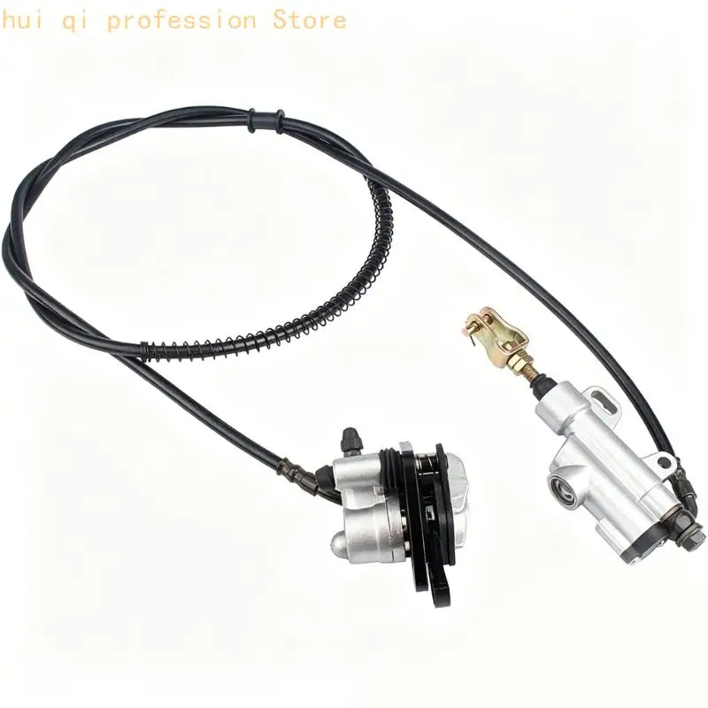 Hinterradbremsbaugruppe mit hydraulischer Bremspumpe, Schlauch und Bremssattel, Fußbremsen-Ersatzteil für 50-110CC-Reparatur – Detail 5