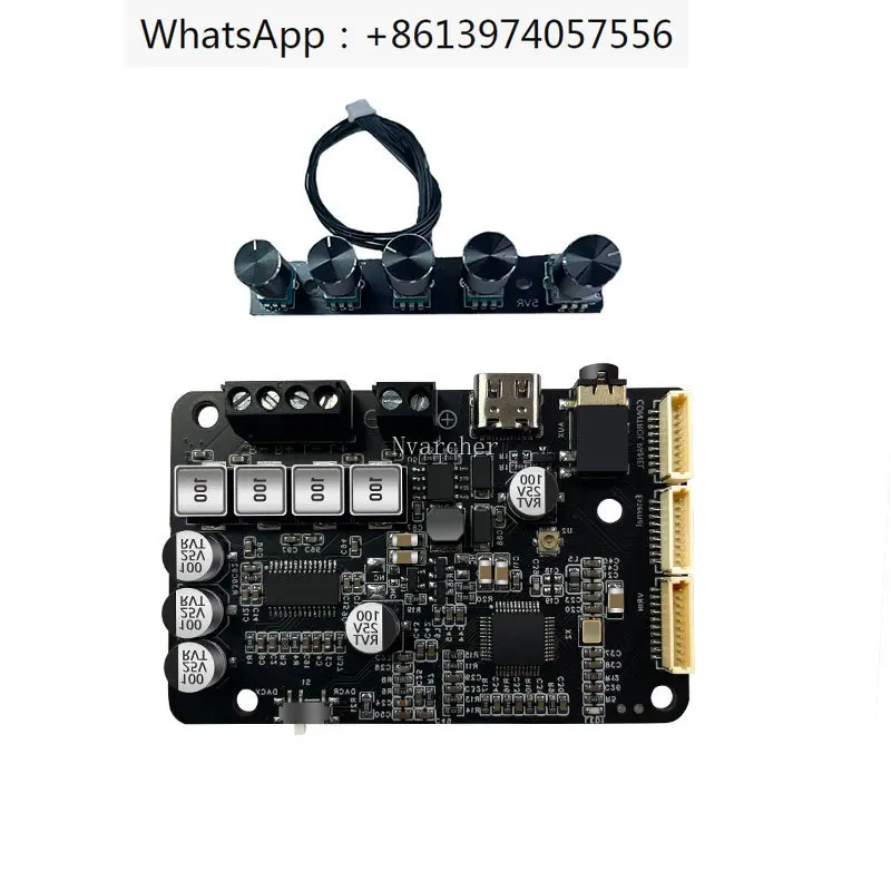 

Bluetooth 5.0 DSP Power Amplifier Board 40W*2 StereoTreble Adjustment Frequency Division Support Tuning Software