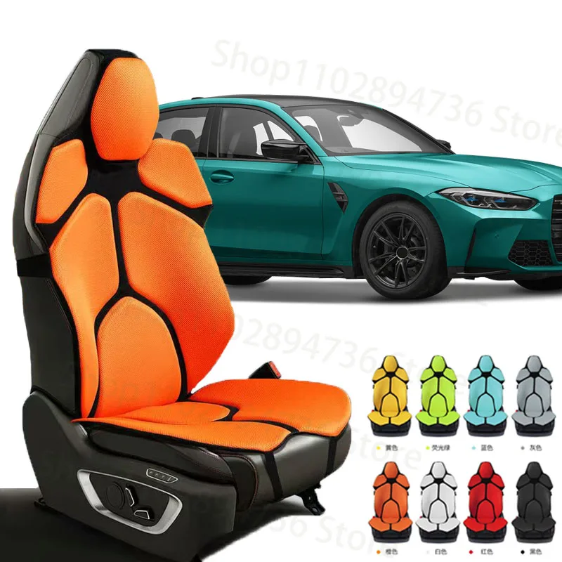 

FOR BMW M3 G20 G30 G31 Cushion Car Seat Chair Back Mesh Lumbar Back Brace Massage Back Pad Support Home Office