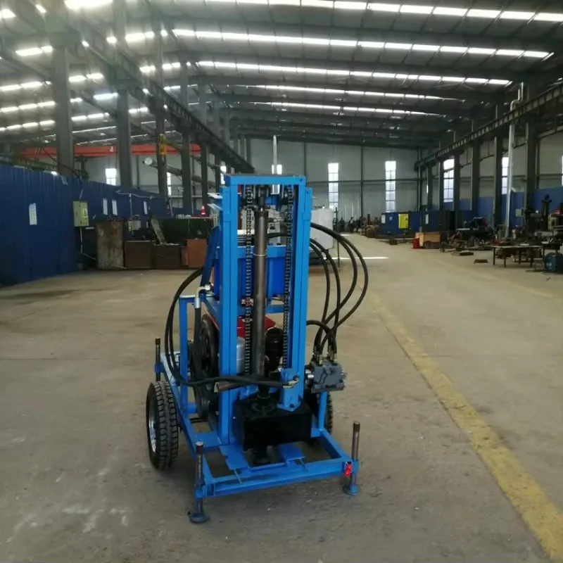 Trailer Mounted Diesel Water Well Drilling Rig For Groundwater Exploration With Strong Drilling Power Source Factory Wholesale