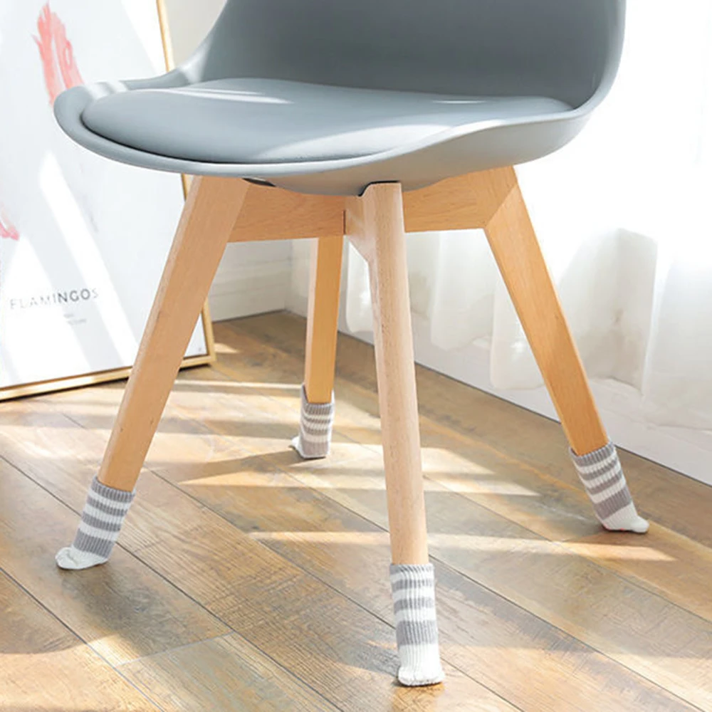 24Pcs/Set Cat Paw Elastic Knitted Table Chair Feet Leg Sock Furniture Floor Protector Cover Round Bottom Pad Moving Reduce Noise