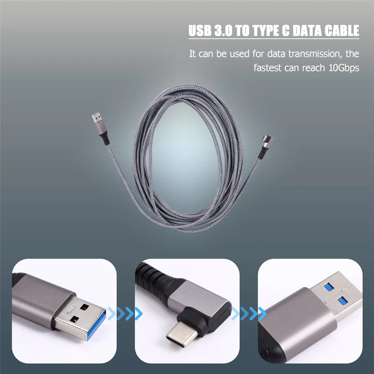 5M Datakabel voor Oculus Quest 2 Headset USB 3.0 naar Type C Oplaaddatakabel VR Bril Accessoires HOT