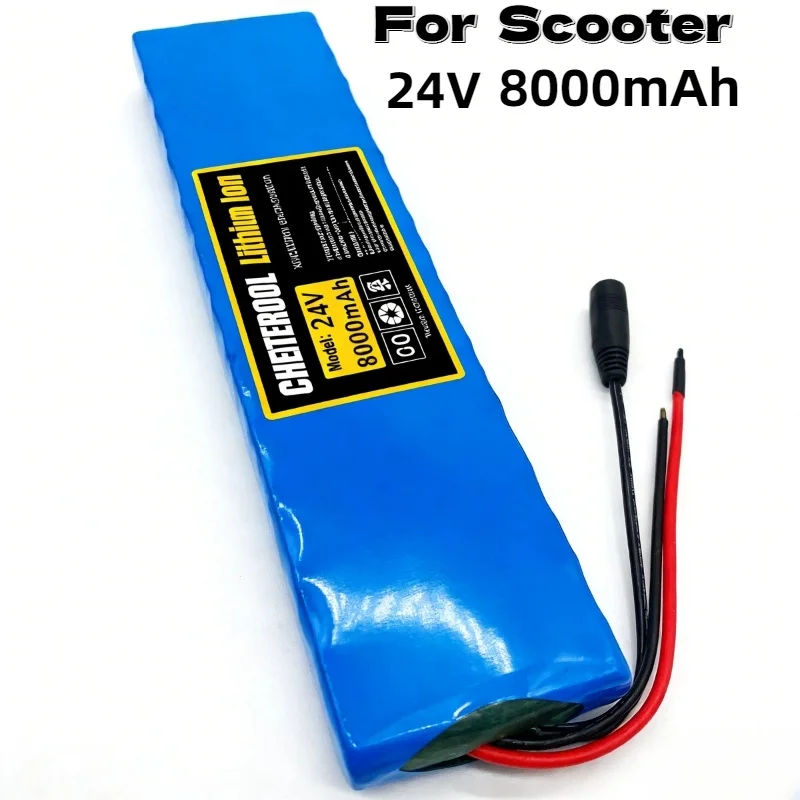 

24V 8000mAh 6S2P Rechargeable Li-ion Battery Pack Durable Power Supply for 29.4V Scooter Long-Lasting Reliable Battery