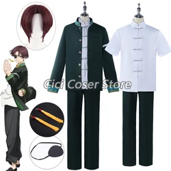 Anime Wind Breaker Hayato Suo Cosplay Costume Wig Jacket School Uniform Earrings Eyepatch Halloween Party Carnival Outfits Props