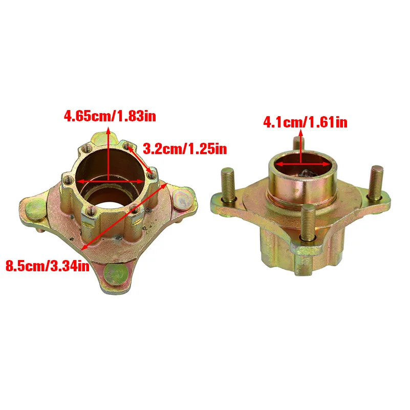 110mm 4 Hole High Flanged M10 Stud Disc Brake Front Hub for China Kandi150cc 200ccGoKart Buggy Karting ATV Quad Bike Accessories
