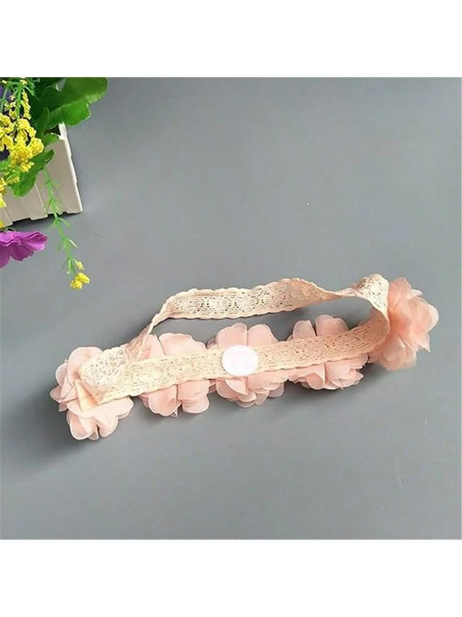 1pcs Flower Crown Baby Headbands Newborn Floral Holiday Daily Birthday Headbands for 4-24 Months