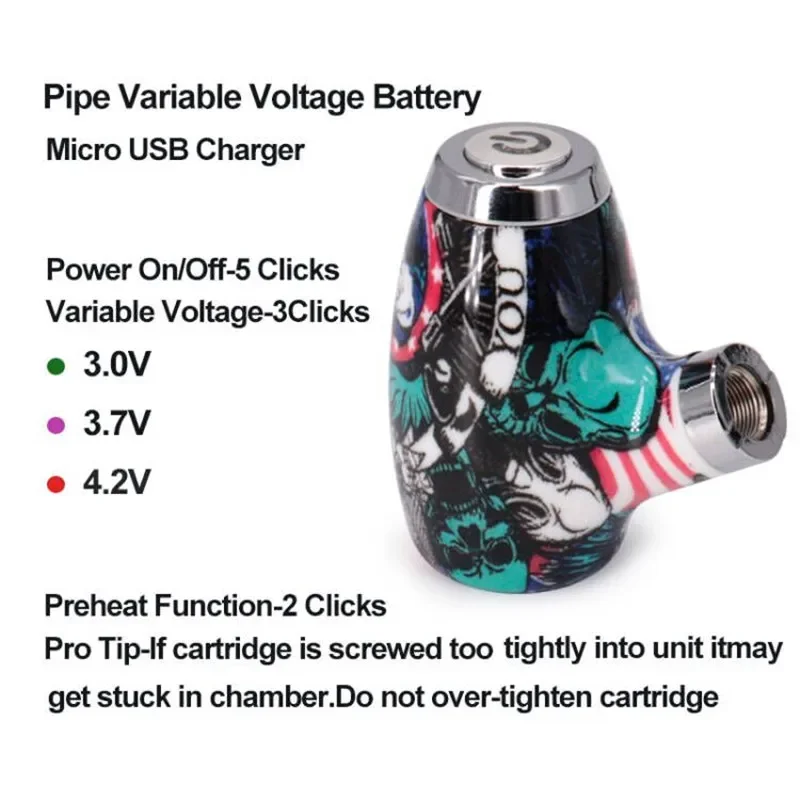 بطارية Vape بجهد متغير ، مجموعات تعديل الأنبوب الإلكتروني ، قلم تبخير التسخين المسبق ، USB صغير لـ ، السجائر الإلكترونية ، KY32 ، mAh #4