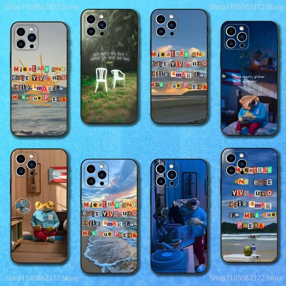 

D-DtMF Singer B-Bad B-Bunny Phone Case For iPhone 16,15,14,13,12,11 Plus,Pro Max,XS,X,XR,SE,Mini,8,7,Soft Silicone Black Cover