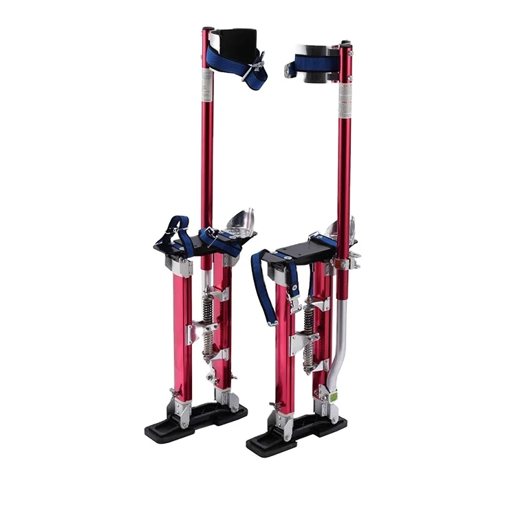 

Aluminum Tool Stilts 18" To 30" Adjustable Inch Drywall Stilt For Taping Painting Painter RED SILVER BLUE