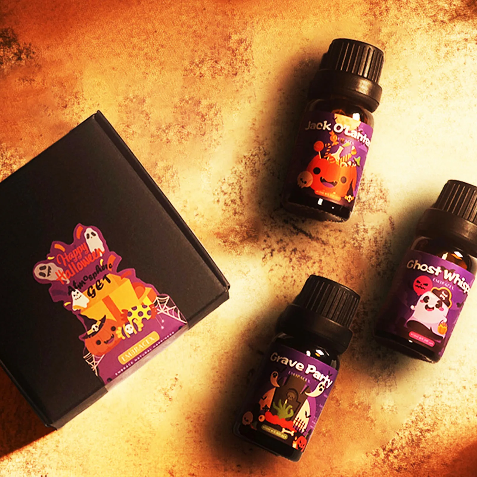 

3PC Halloween Essential Oils Fragrance Perfume Essential Oils Halloween Candle/Soap Jack O'Lantern Ghost Whisper Grave Party