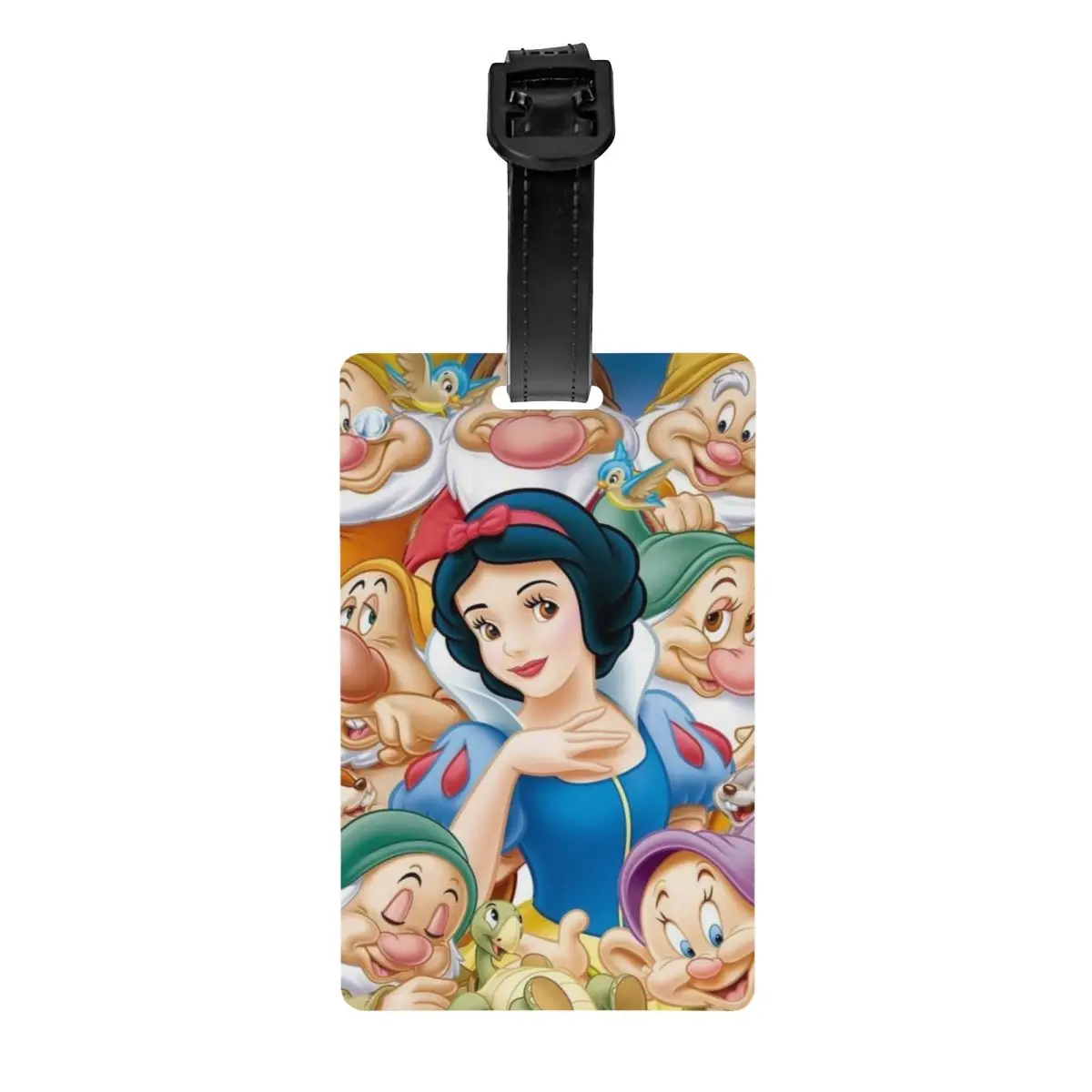 

Custom Snow White And The Seven Dwarfs Luggage Tag Suitcase Baggage Privacy Cover ID Label