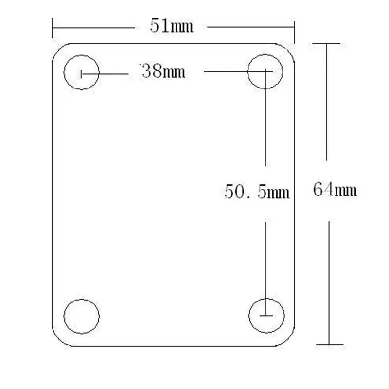 Placa de pescoço de guitarra elétrica IBZ, incluindo parafusos