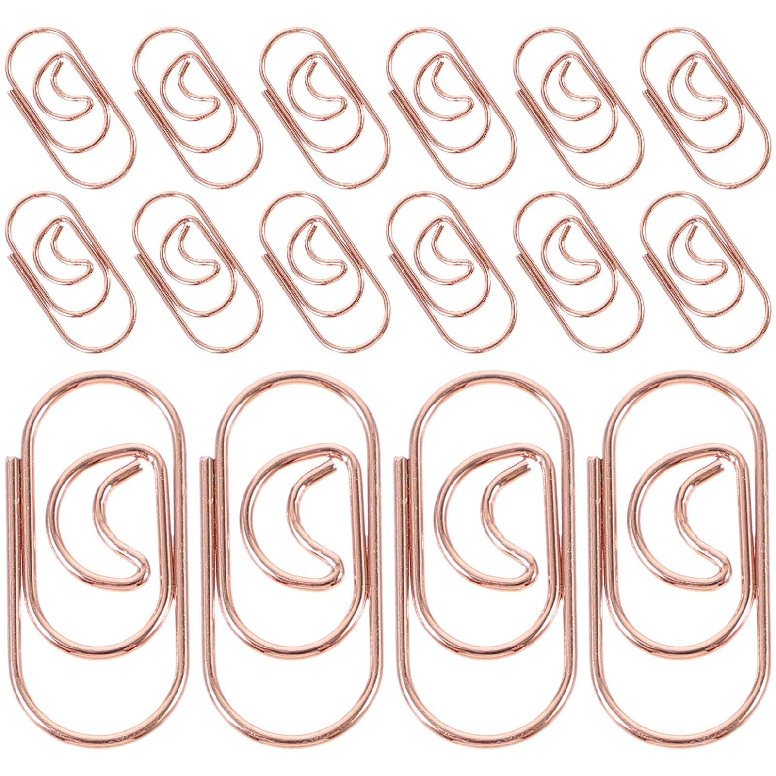 100 Pcs Micro Binder Clips 50pcs Packaged (rose Gold) Love Document Paper Student