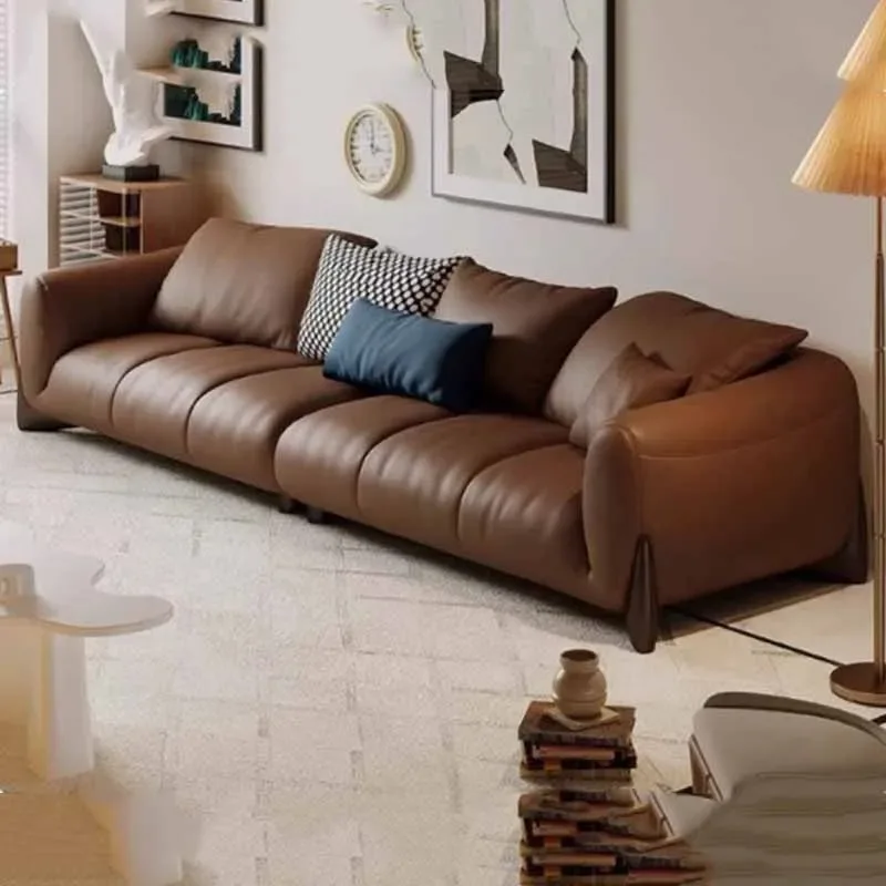

Brown Luxury Living Room Couch Designer Italian Nordic Bedroom Office Sofas Lounge Modern Arm Banken Woonkamer Furniture Home