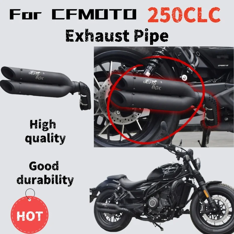 

Для CFMOTO 250CLC - Модифицированная правая выхлопная труба - Звук глубокого, богатого и мощного.