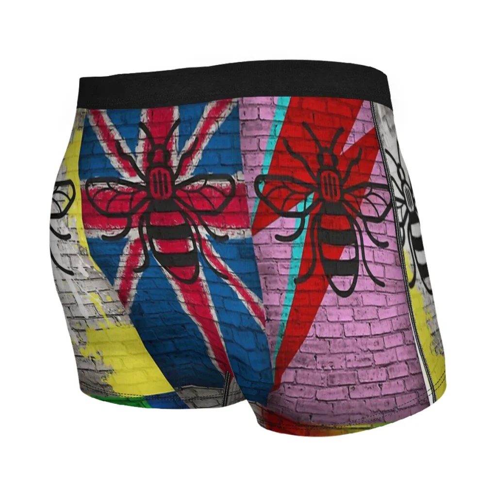 Graffiti Bee Cute Animal Industrious Flying Animals Underpants Cotton Panties Male Underwear Comfortable Shorts Boxer Briefs