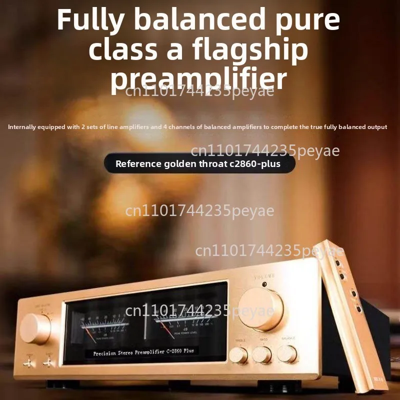 C-2860 Plus Fully Balanced Pre Amplifier High Temp HIFI Preamp Compatible With E405 P5000 Power Amp
