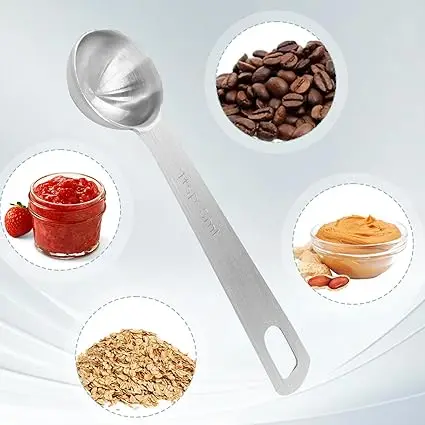 2 Stück 1/3 Esslöffel (1/3 Tbit/s |   1 Tsp |   5ml |   5 cm) Edelstahl-Messlöffel, 1 Teelöffel, einzelner Messlöffel aus Metall