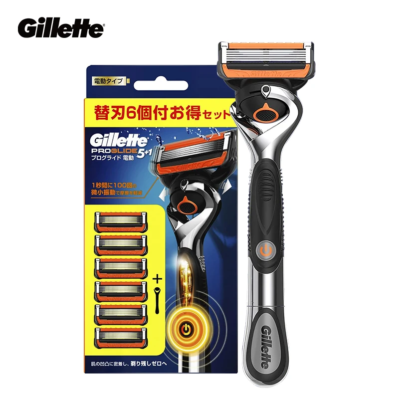 Gillette Fusion 5 Proglide Power Razor Sharp ใบมีด 5 ชั้น Flexball Blade เครื่องโกนหนวดไฟฟ้าประสิทธิภาพสูง