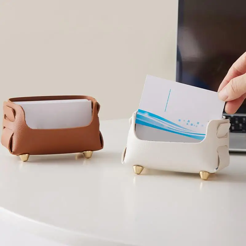 

PU Business Card Holder Desktop Business Card Holder Sign Holder Display Stand Business Card Storage