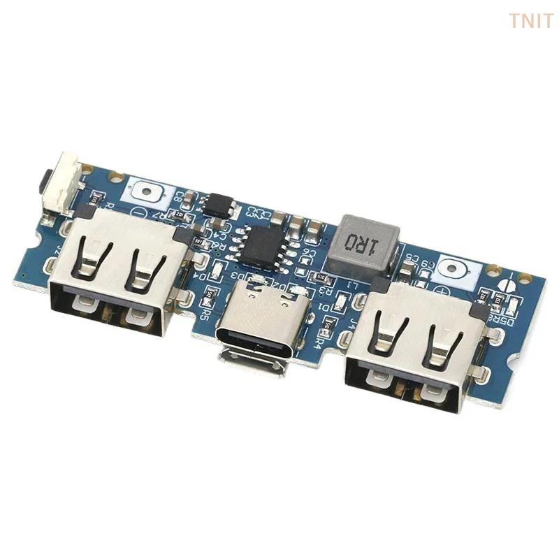 Lithium Battery Charger Board LED Dual USB 5V 2.4A Micro/Type-C USB Mobile Power Bank 18650 Charging Module Circuit Protection