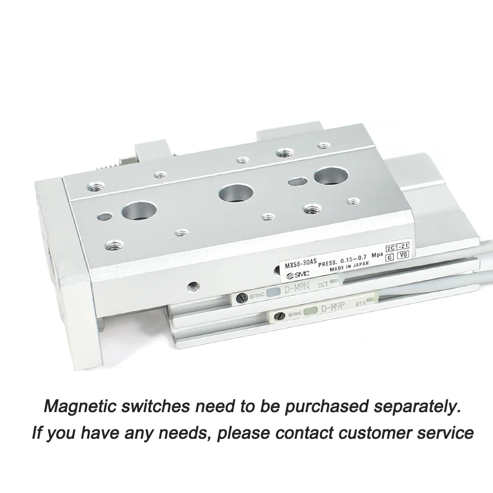 SMC Type Air Slide Table MXQ/MXS Series Pneumatic Cylinder Bore 6/8/12/16/20/25 Stroke 10-150mm