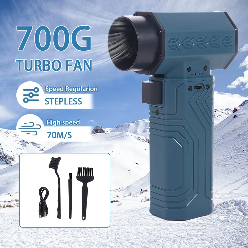 

210000 RPM Mini Turbo Jet Fan Wind Speed 70m/s Brushless Motor Electric Air Duster High-speed Rechargeable Industrial Duct Fan