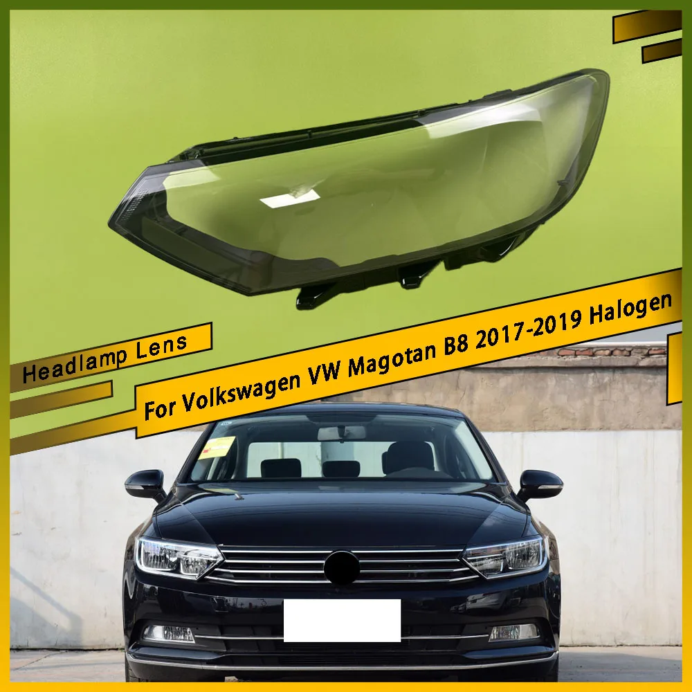 

For Volkswagen VW Magotan B8 2017 2018 2019 Halogen Transparent Headlamp Cover Headlight Lens Shell Lampshade Shell Left Right