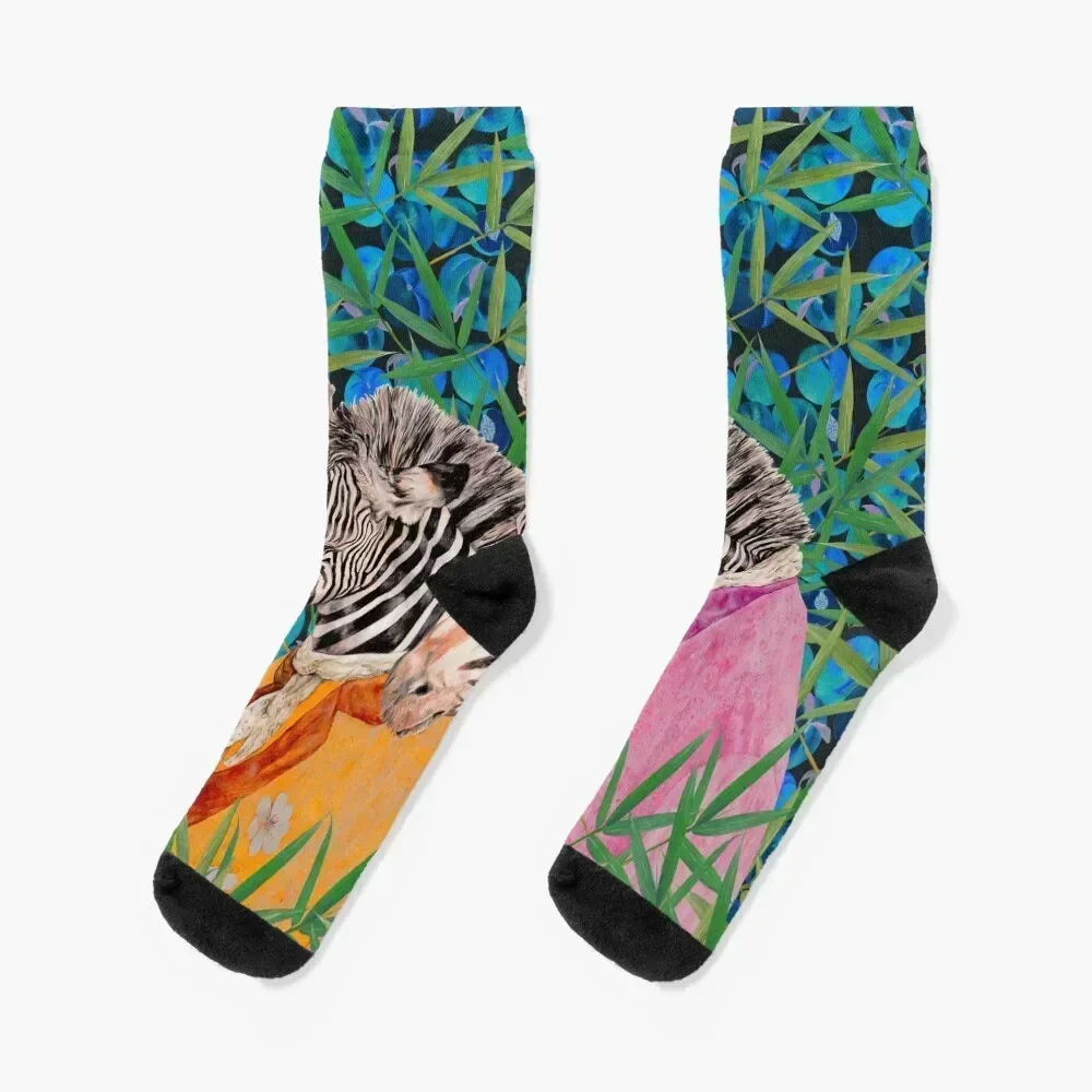 

Twin Zebra Maximalists Socks summer essential Stockings compression Luxury Woman Socks Men's