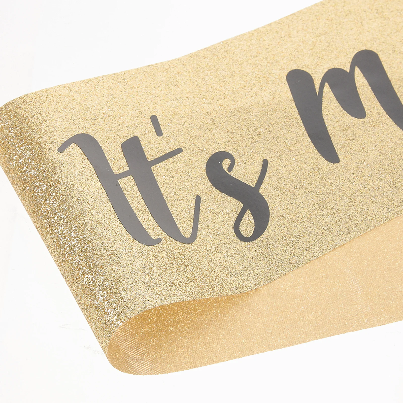 

1Pcs Birthday Party Shoulder Sash Glitter Cloth Shine Design It's My Birthday Themed Sash for Celebration Event Decor Party