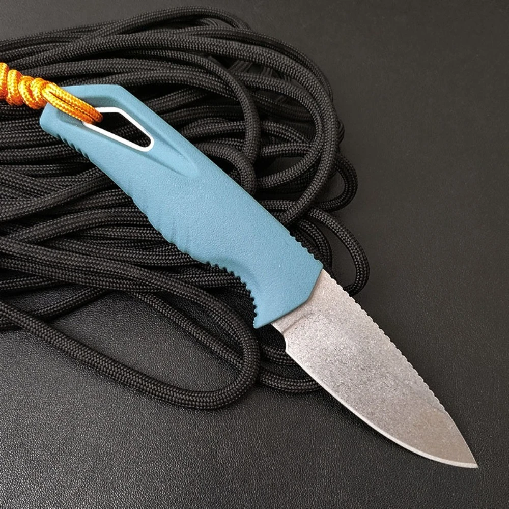 EDC A High-quality and Popular Nylon Fiber Handle D2 Blade Outdoor Straight Knife Rock Climbing Backpacking Holiday Gifts Tool